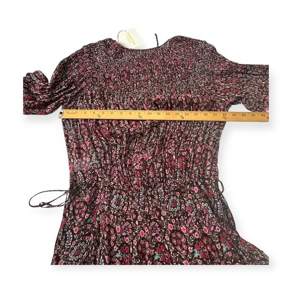 Isabel Marant Étoile Noanne Floral Mini Dress Brown FR 34 NWT - Picture 15 of 16